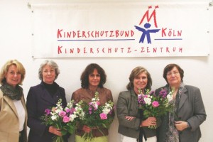 Vorstand des Fördervereins, v.l. Gabi Weinstock, Hedwig Neven DuMont,Angela Roters, Illona Gräfin von Krockow, Marlis Herterich