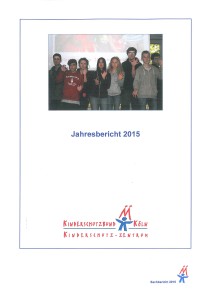 Titelblatt des Jahresberichts 2015