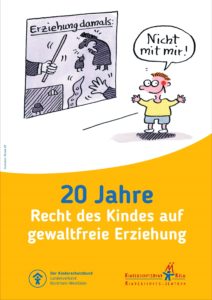 Poster 20 Jahre Recht auf gewalftreie Erziehung